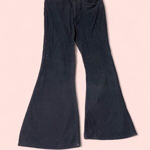 Levi's Dark Flare Jeans 1970’s vintage white tab corduroy